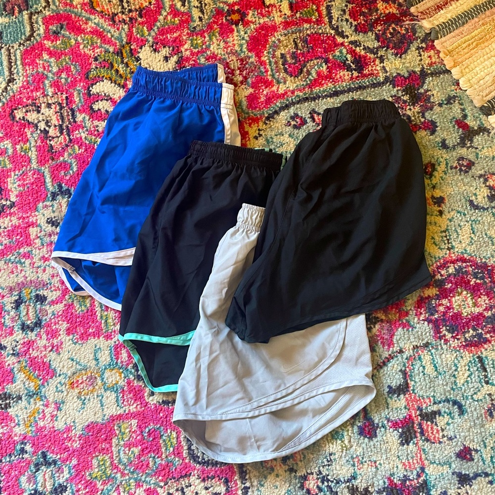 4 Pairs Nike Dry Tempo Shorts - Women’s Medium